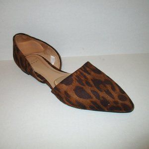 *a new day - Cheetah D'orsay Flats Pointed Toes